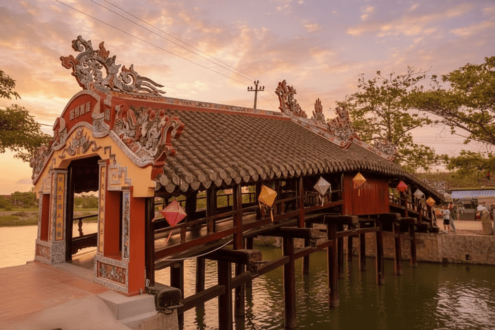 Tổng thể kiến trúc của cầu ngói Thanh Toàn